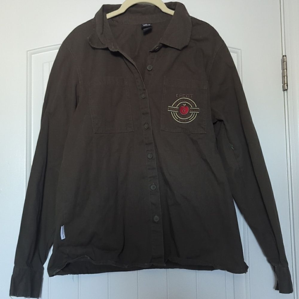 Disney Her Universe Fall Shirt Jacket Apple Orchard Epcot Food Wine Festival